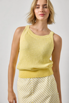 MINI CABLE KNIT TANK - Tank Tops - Sassanova