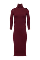 VOLETTA 3/4 SLV TURTLENECK DRESS - Sassanova