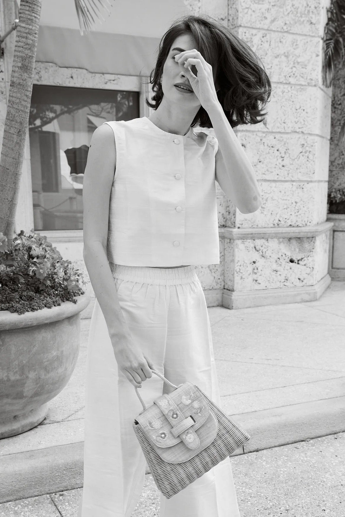 THE LADY BAG FLEUR- NATURAL/PASTEL - Handbags - Sassanova