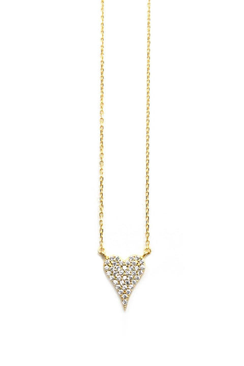 PAVE HEART NECKLACE (1047N)