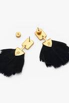 BAR BAY BEZEL DROP EARRING - Earrings - Sassanova