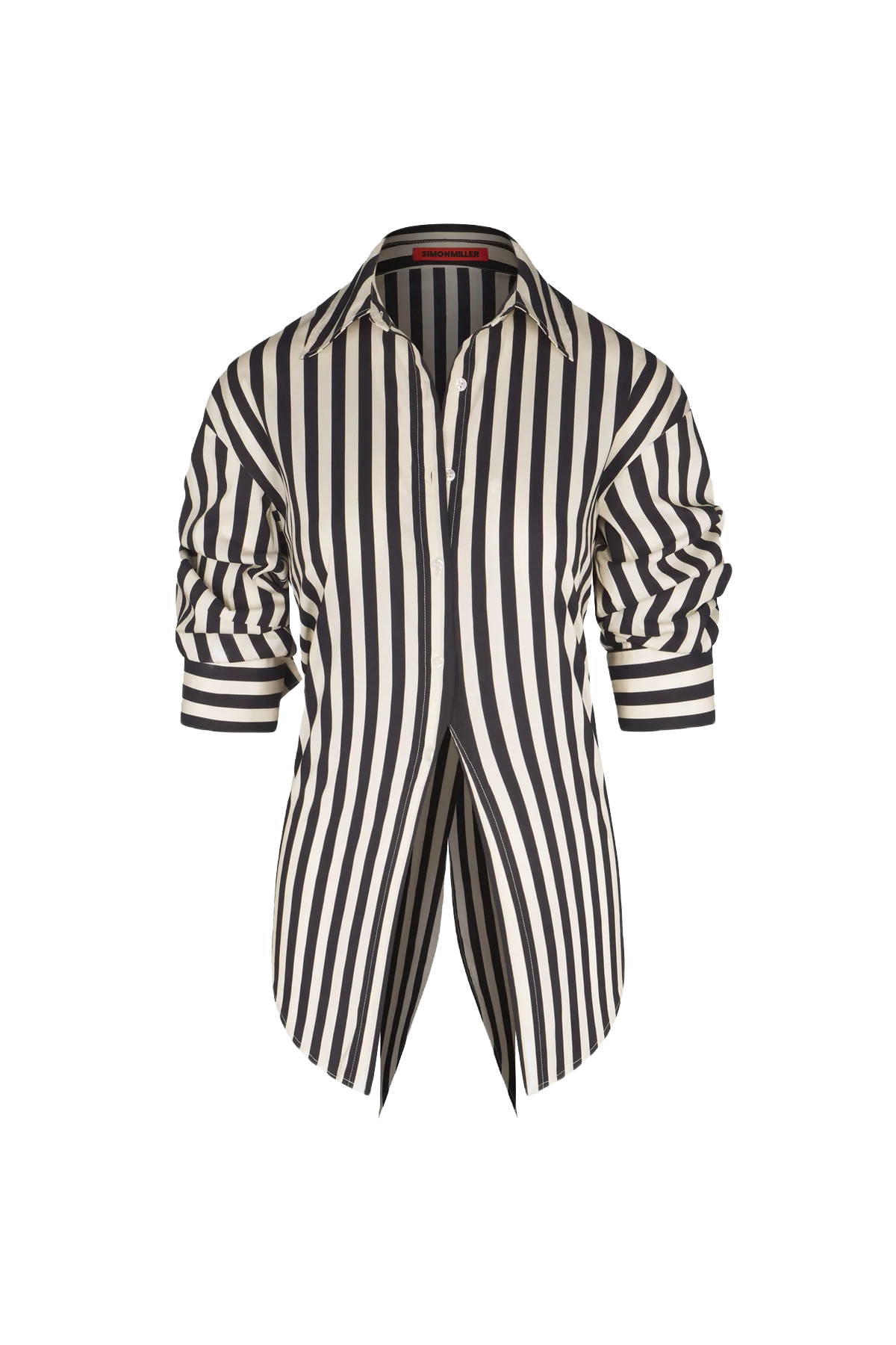 LOCH STRIPED POPLIN BUTTON UP - Blouses - Sassanova