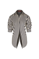 LOCH STRIPED POPLIN BUTTON UP - Blouses - Sassanova