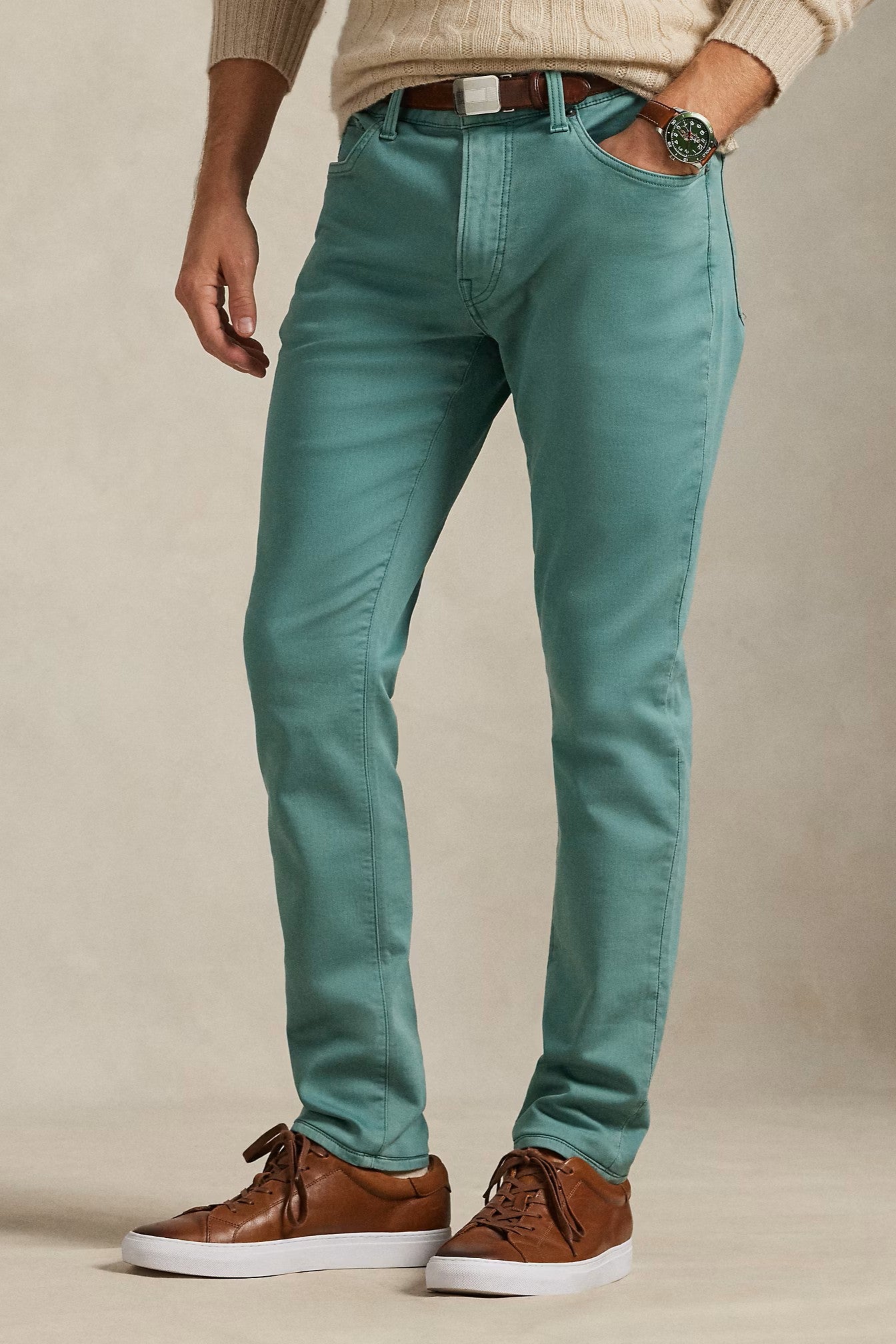 SULLIVAN SLIM KNIT 5 POCKET PANT - Pants - Novaman