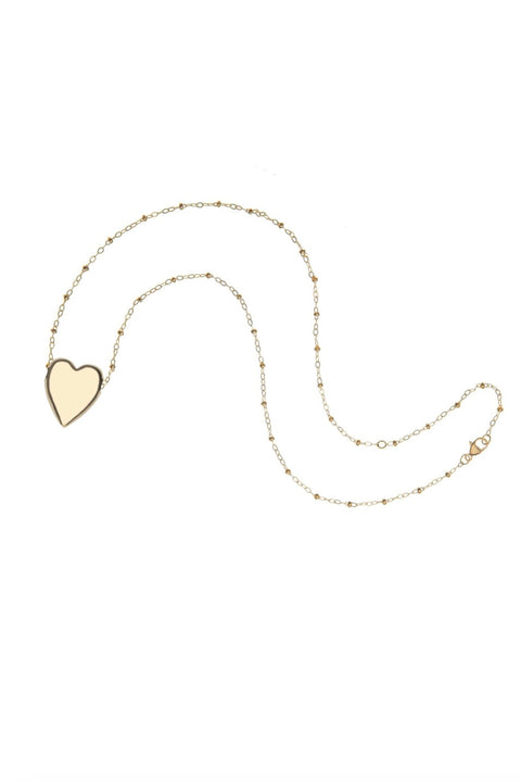 TENDER HEART LOVE NECKLACE- SATELLITE CHAIN
