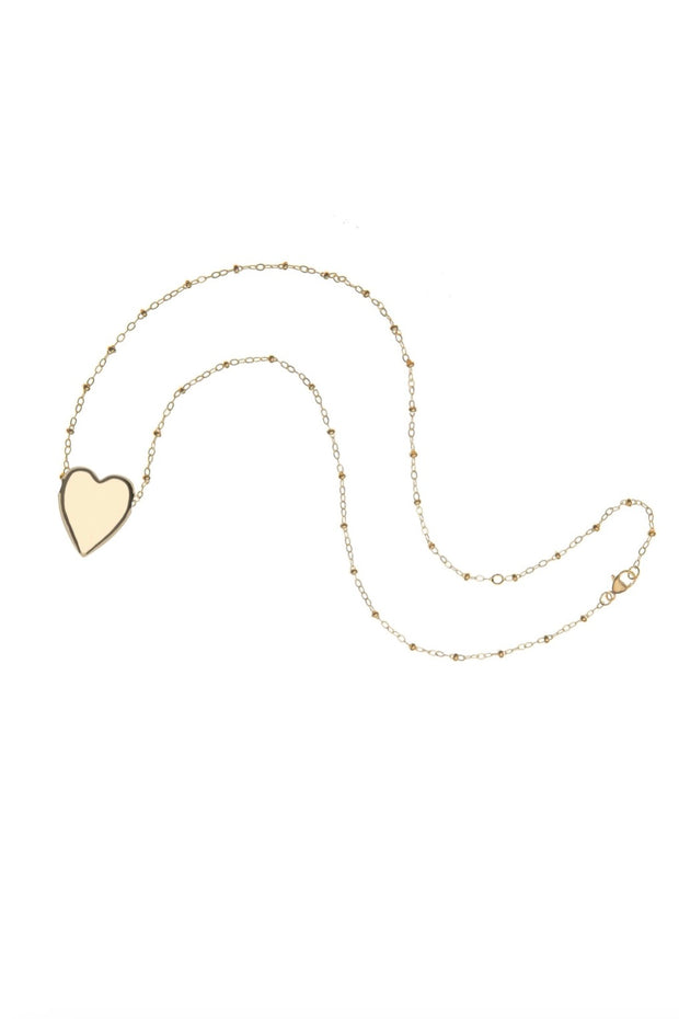 TENDER HEART LOVE NECKLACE- SATELLITE CHAIN