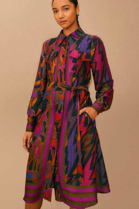 MIXED WILD HORSES CHEMISE
