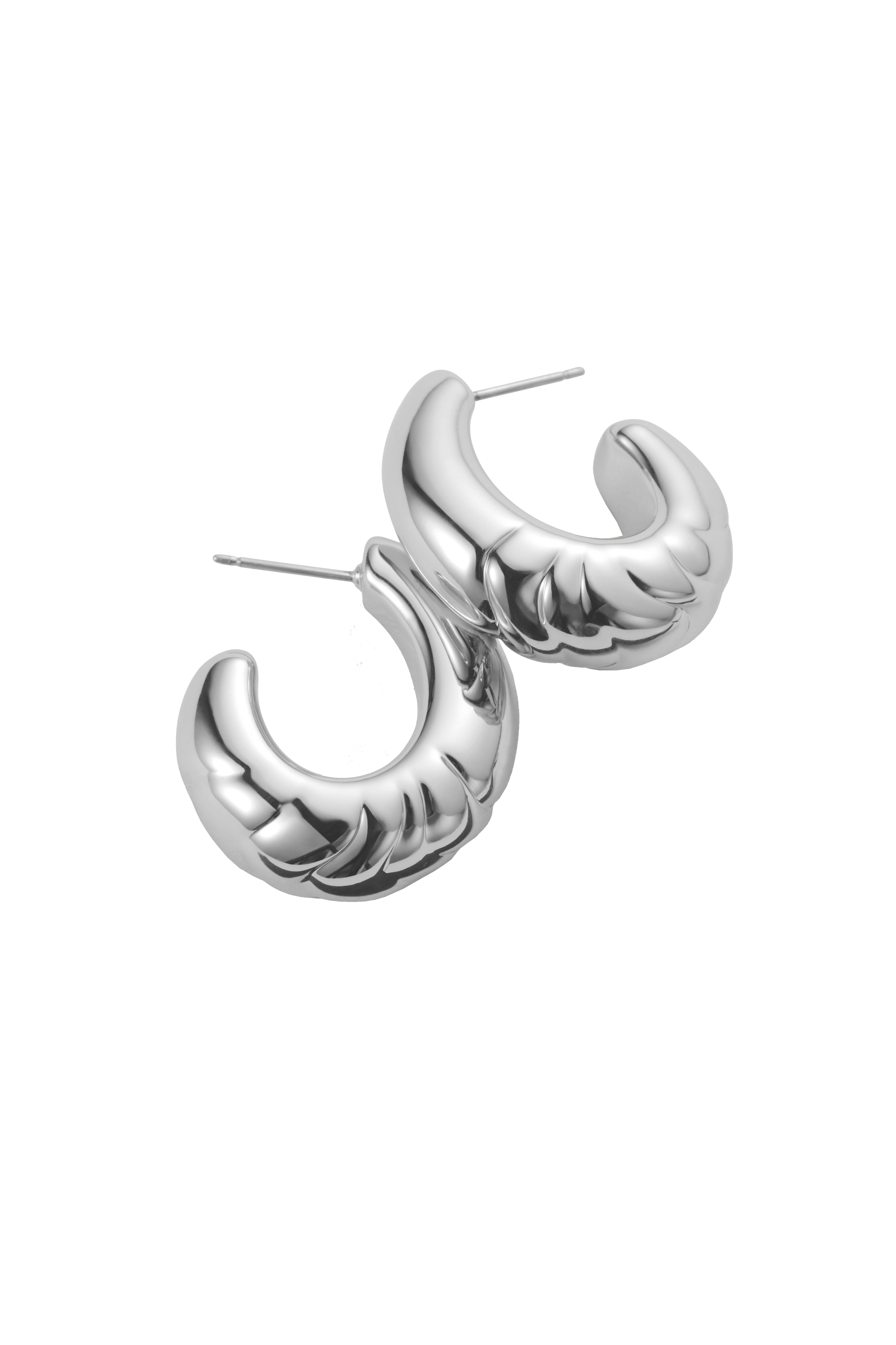 SLIM NELLE HOOPS - Earrings - Sassanova