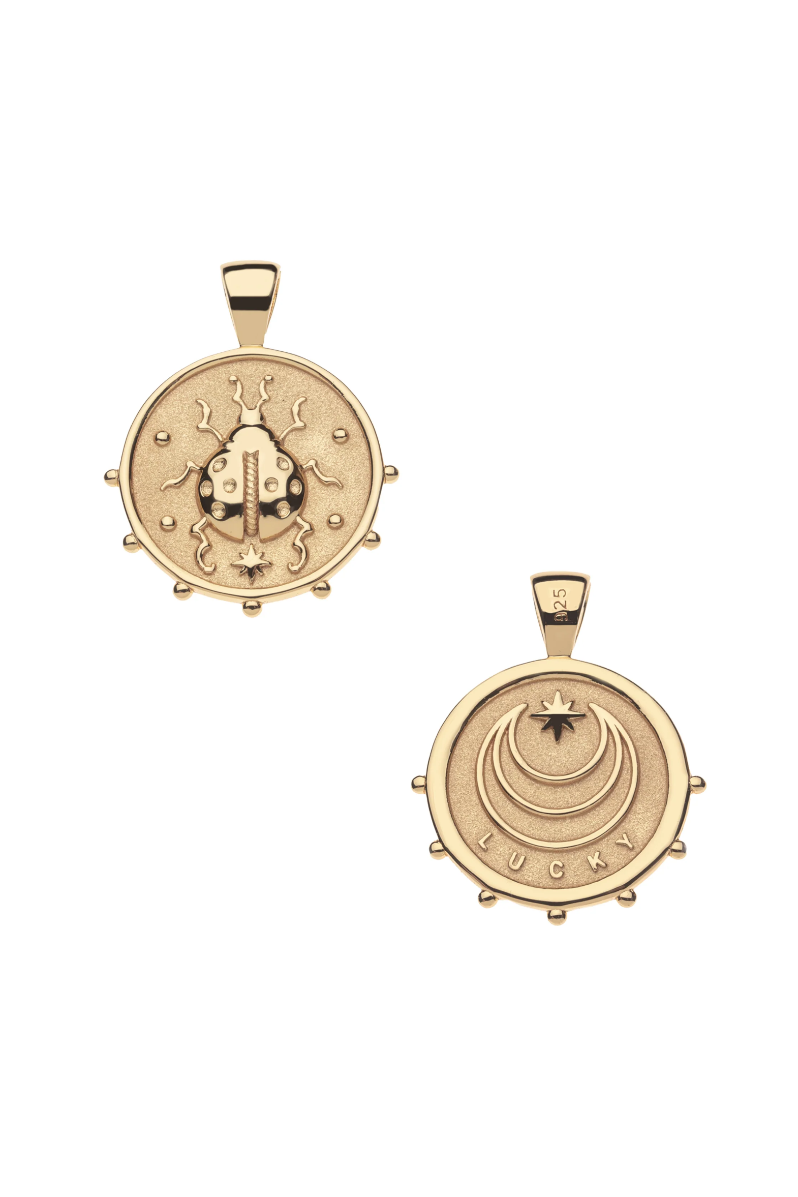 LUCK BE A LADYBUG SMALL PENDANT- SATELLITE CHAIN - Necklaces - Sassanova