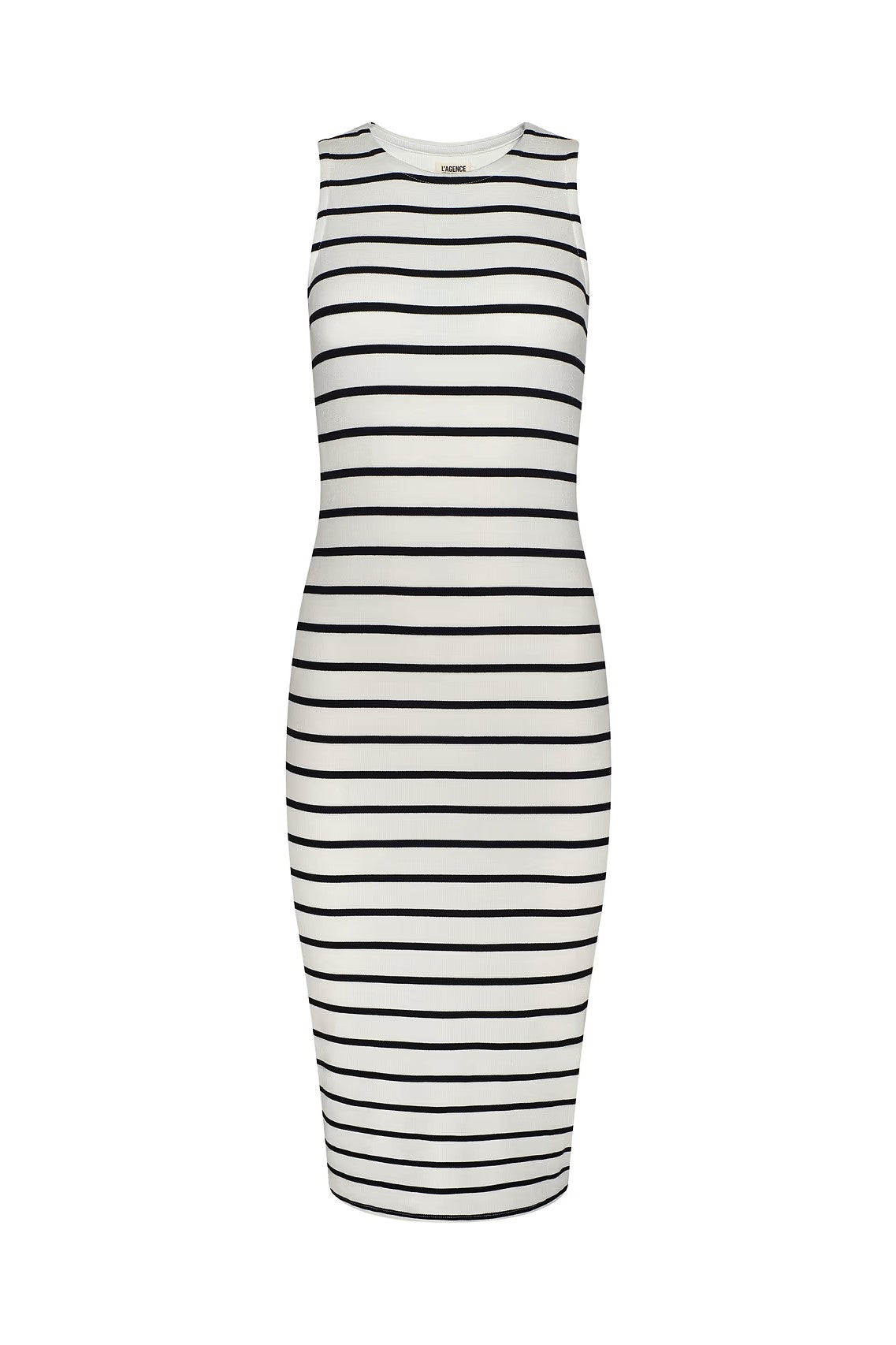 NURA STRIPE RACERBACK MIDI DRESS - Dresses - Sassanova