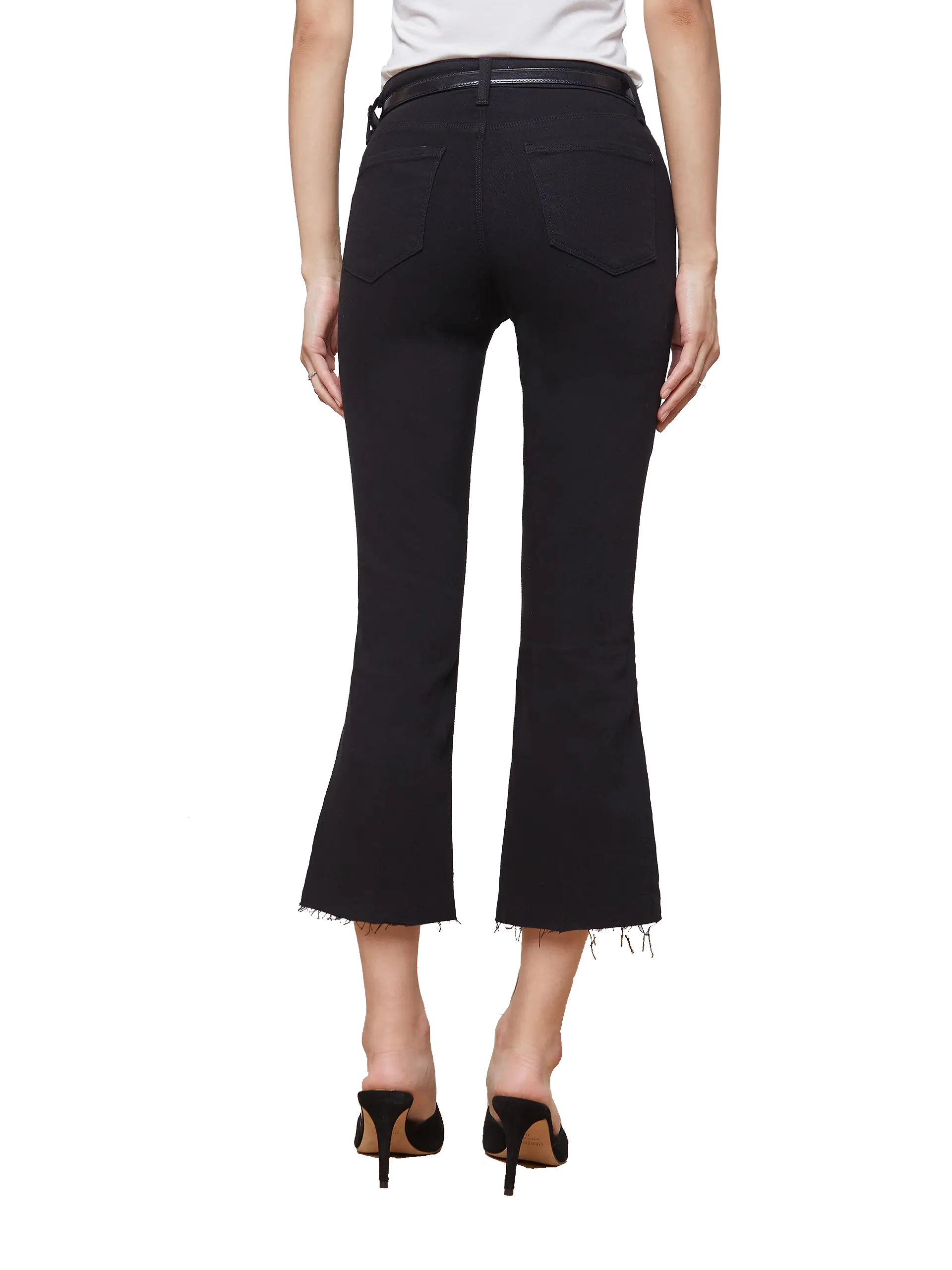 KENDRA CROP FLARE - Denim - Sassanova