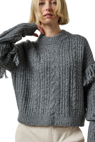 LOFTY FRINGE SWEATER Sassanova