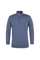 DESMOND 1/4 BUTTON SWEATER - Sweaters - Novaman