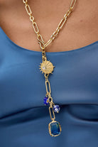 SERENE CHARM NECKLACE- BLUES - Sassanova