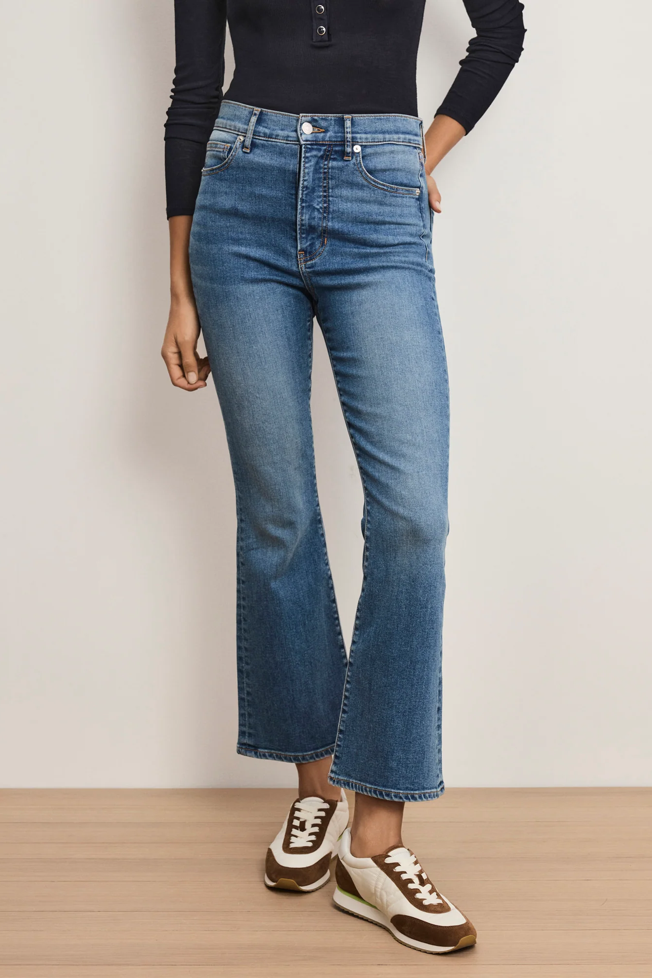 CARSON HIGH RISE ANKLE FLARE JEAN - Jeans - Sassanova