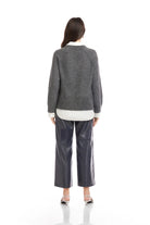 CARRIE MIXED MEDIA SWEATER - Sassanova