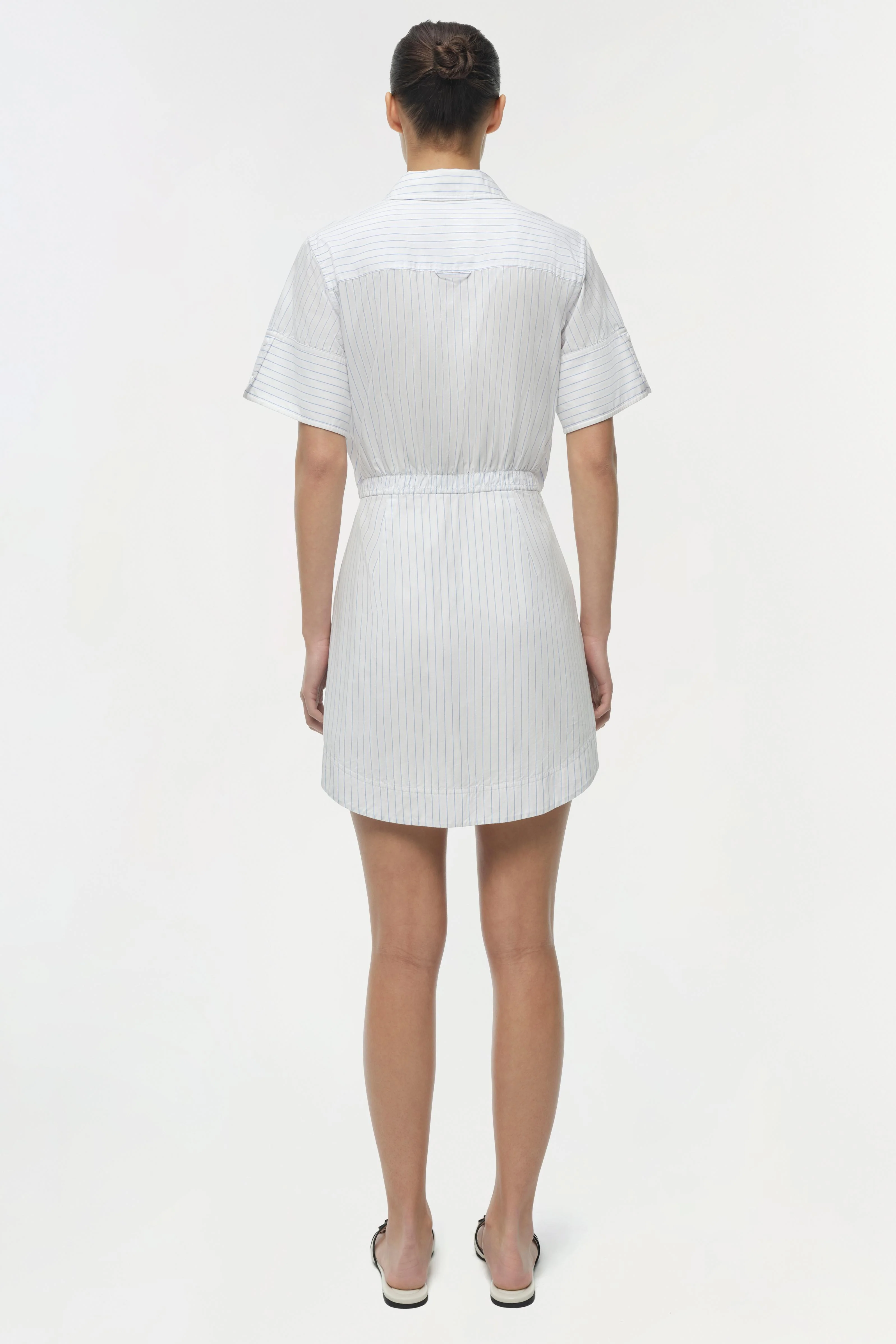 MARCY COTTON MINI SHIRT DRESS - Dresses - Sassanova