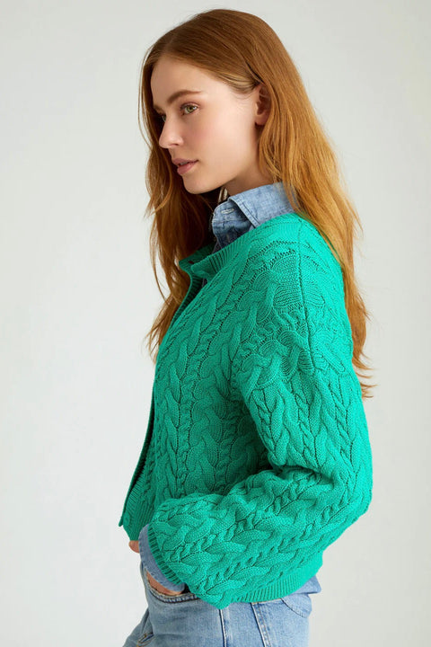 BROOKE ALLOVER CABLE CARDIGAN