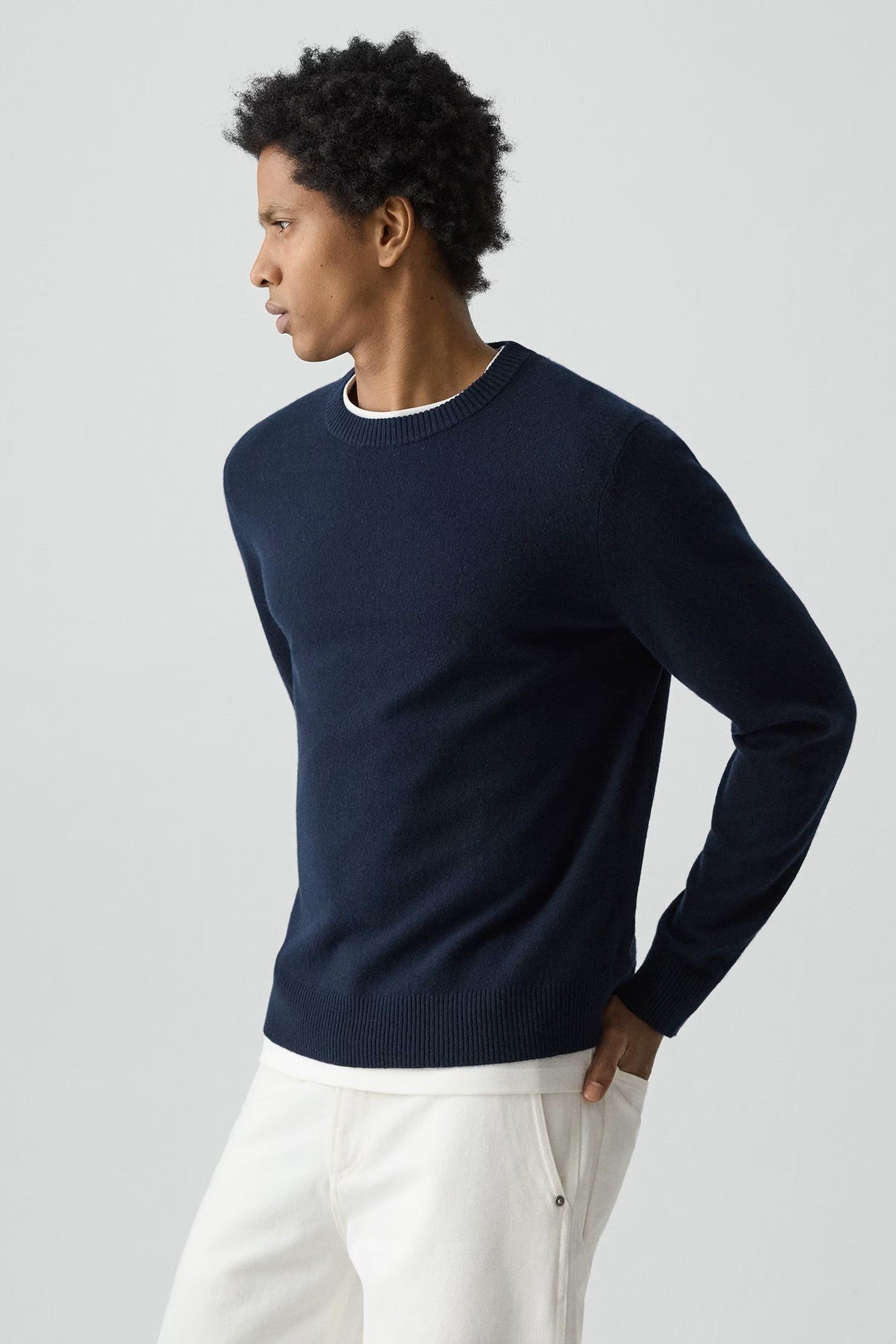 HILLES CASHMERE CREW - Sweaters - Novaman
