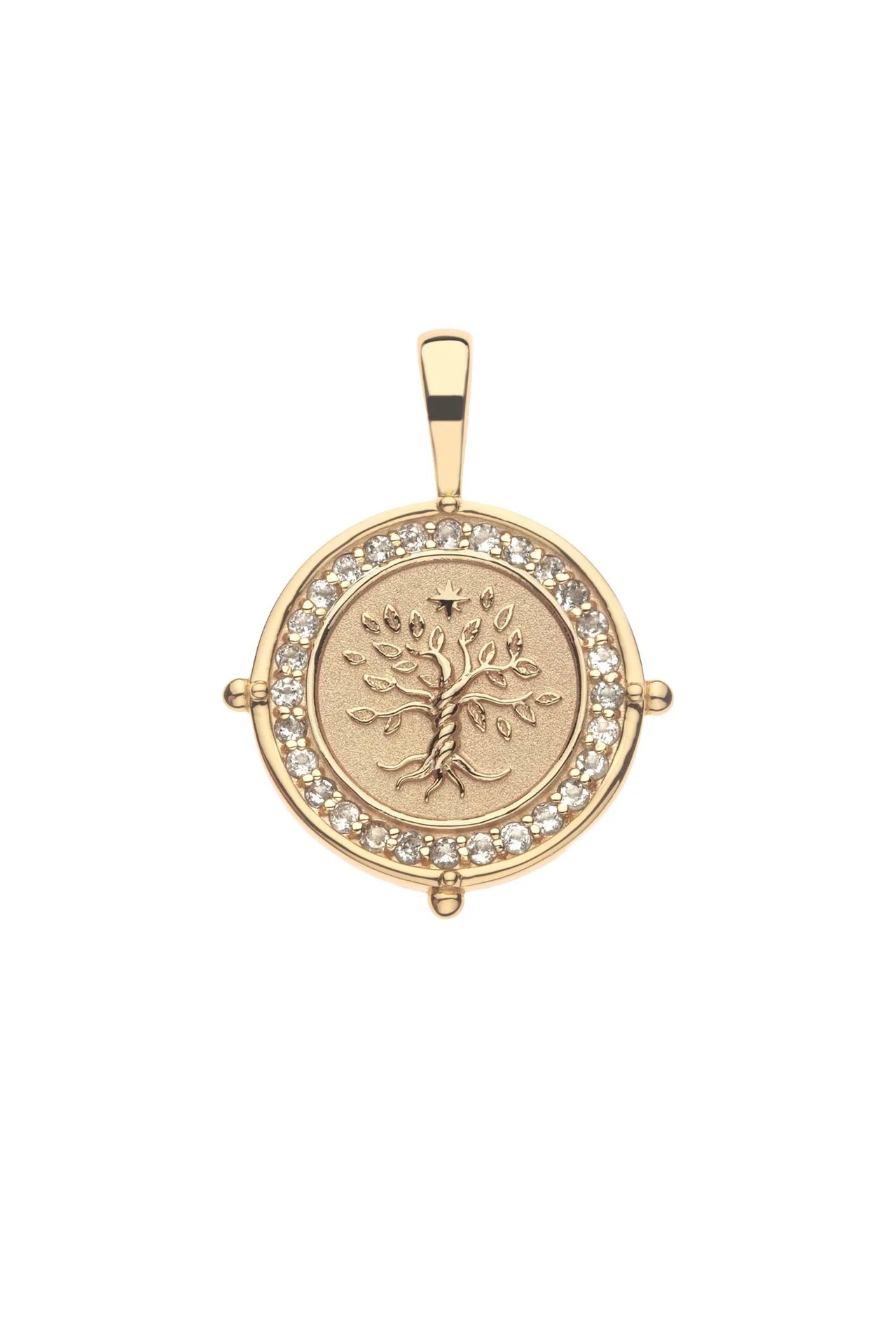 FAITH PETITE EMBELLISHED COIN NECKLACE- SATELLITE CHAIN - sassanova