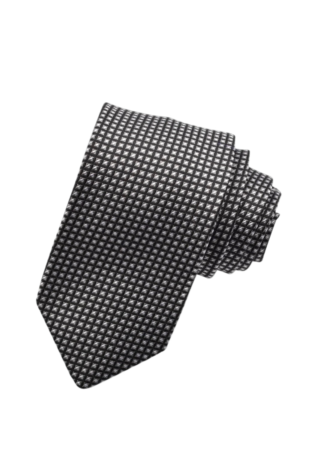 WOVEN MICRO DIAMOND DOT TIE GREY OS
novaman