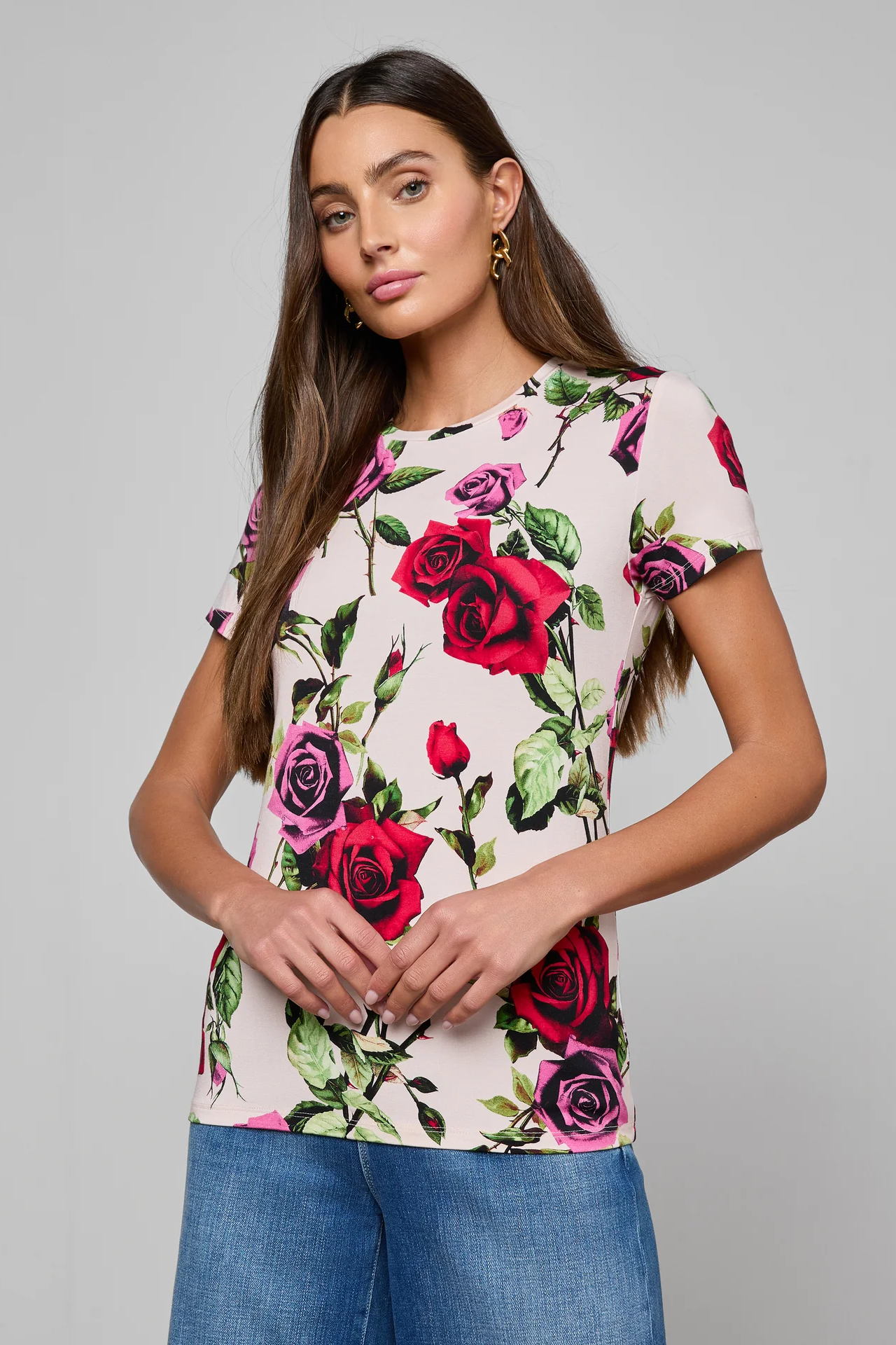 RESSI SS ROMANTIC ROSE TEE - T-shirts - Sassanova