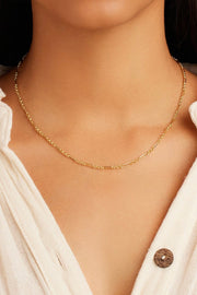REED MINI NECKLACE- GLD