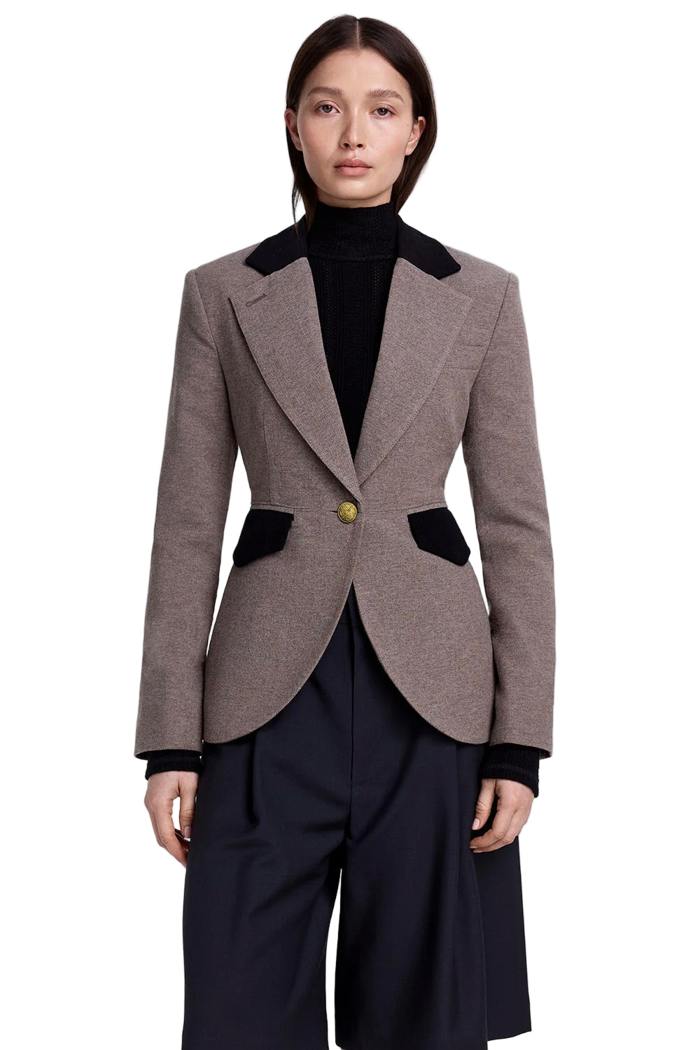 BLOCKED SEAMED BLAZER
sassanova