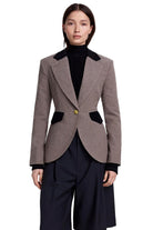 BLOCKED SEAMED BLAZER
sassanova