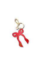 HAND PAINTED RED BOW BAG CHARM & KEYCHAIN - Keychains - Sassanova