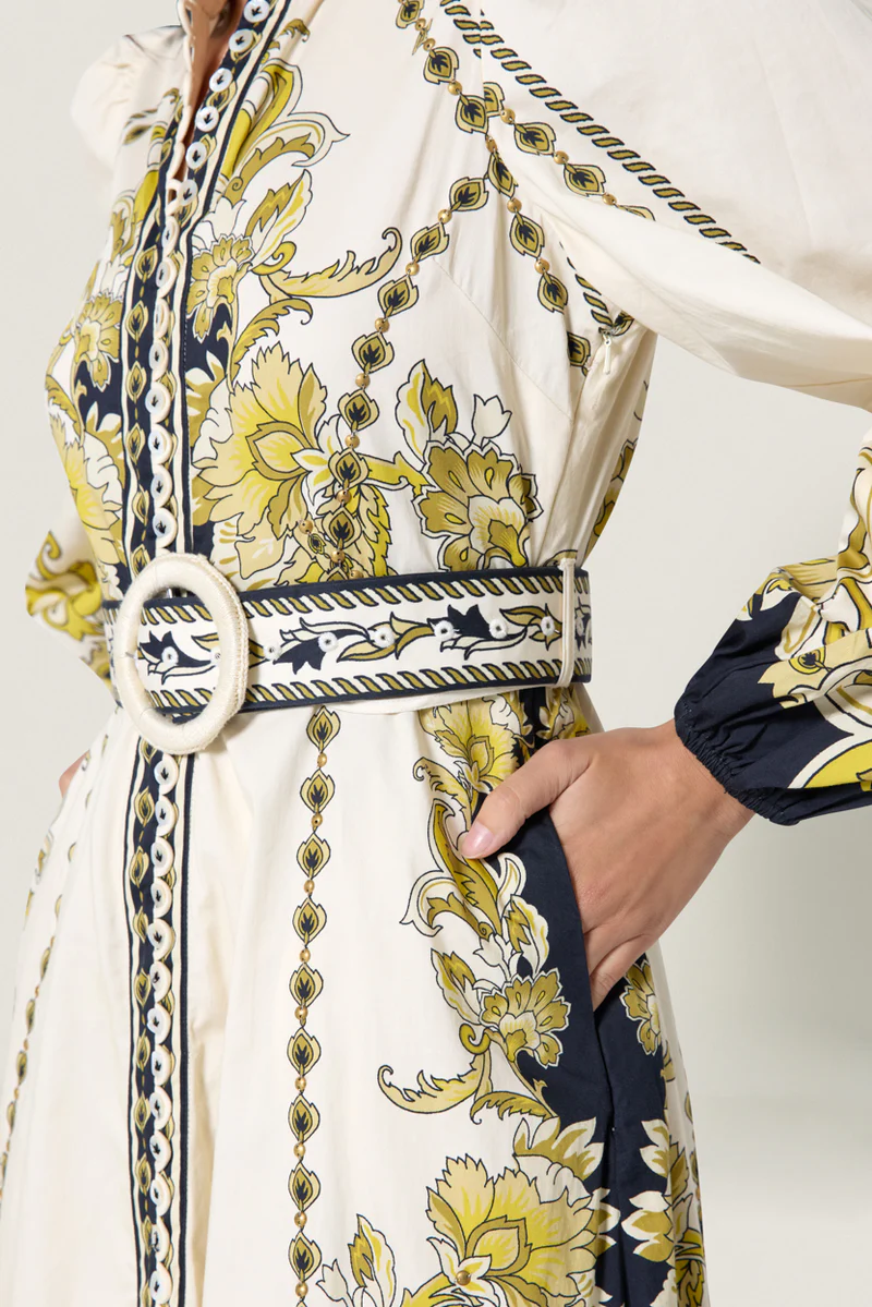 BAROQUEEN FLORAL DRESS - Dresses - Sassanova