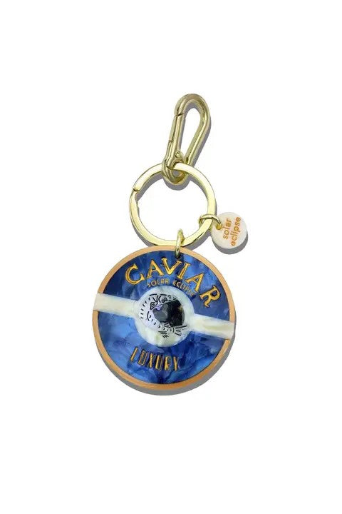 HAND PAINTED CAVIAR BAG CHARM & KEYCHAIN - GIFTS: KEY CHAINS - SASSANOVA