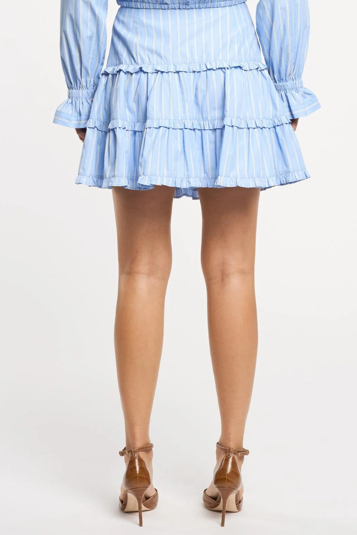 LILI STRIPE THEA SKIRT - Skirts - Sassanova