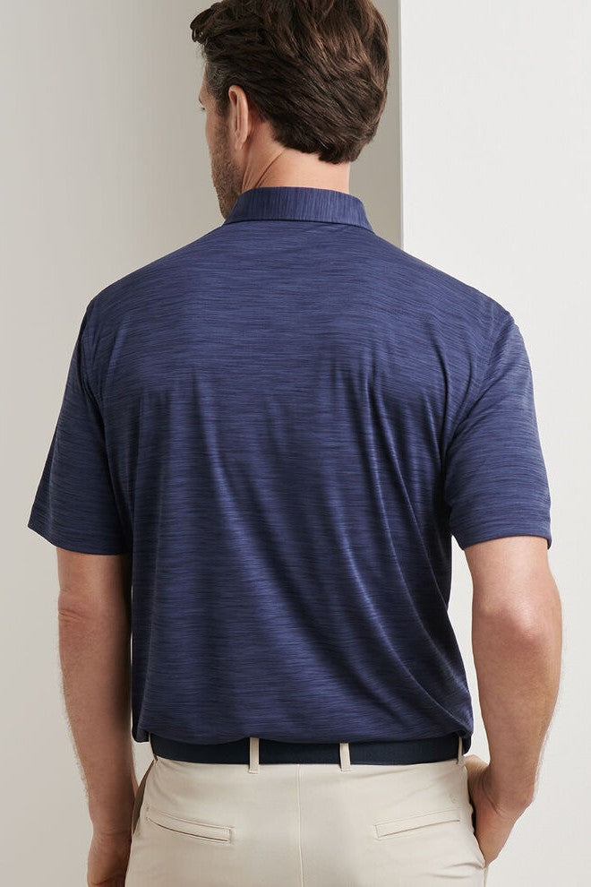 FEATHERWEIGHT MELANGE POLO - Short Sleeved Polos - Novaman