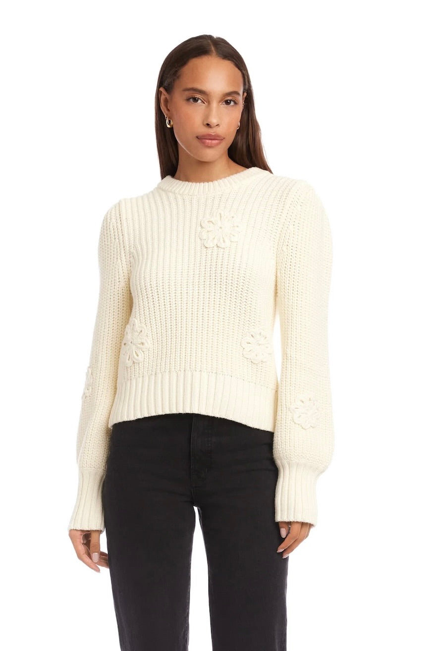 BRYLEE FLORAL SWEATER - Sweaters -Sassanova