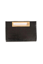 CHLOE CROC CLUTCH - Sassanova