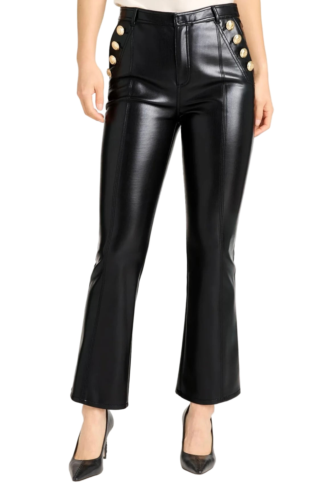 VEGAN LEATHER CROPPED SUZETTE PANT
sassanova