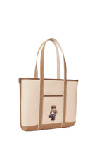 SMALL CANVAS BEAR SHOP TOTE ECRU/BERKSHIRE Sassanova