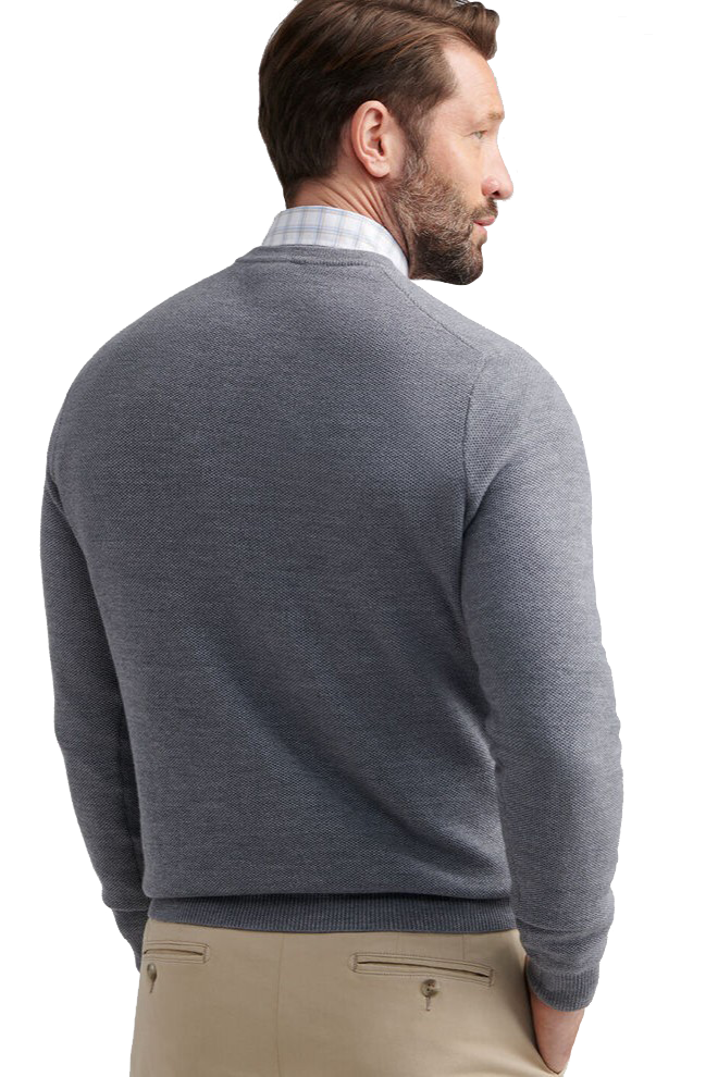 AUTUMN CREST HONEYCOMB CREW in gray-novaman