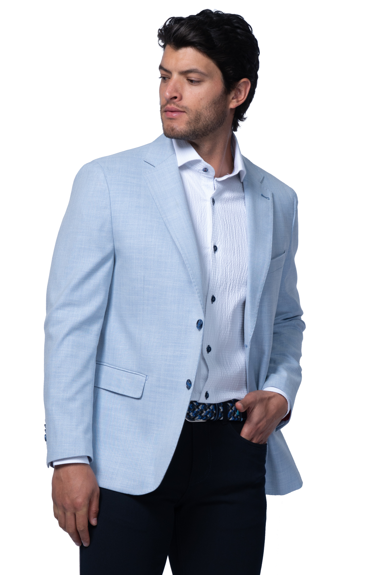 HOUSTON LIGHT BLUE BLAZER - Blazers - Novaman