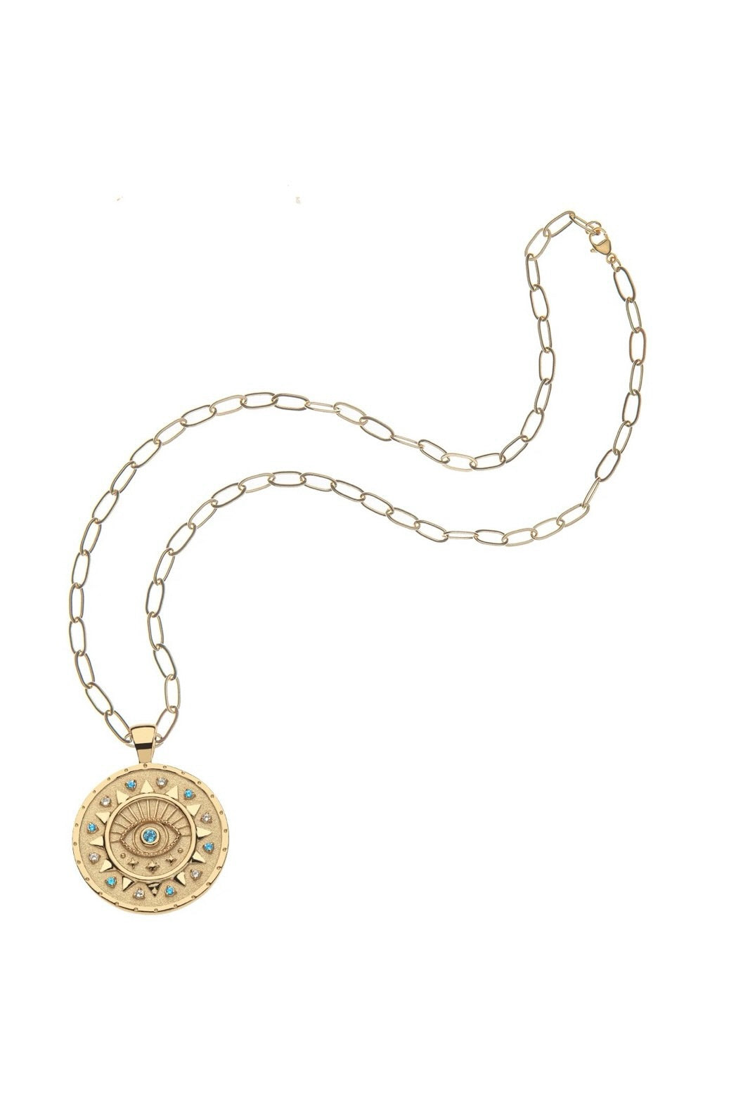 PROTECT ANCIENT EYE PENDANT- DRAWN LINK CHAIN
sassanova