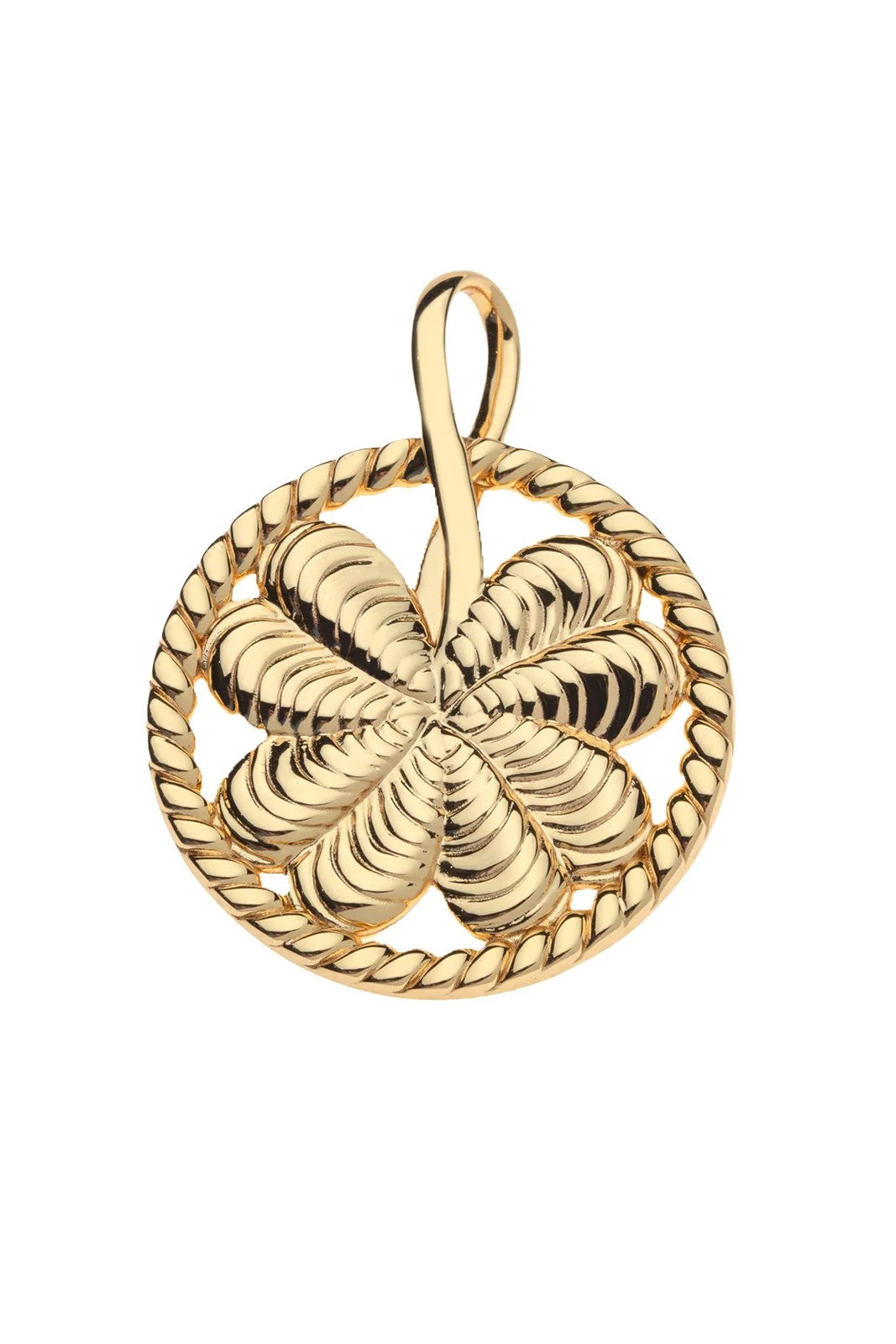 LUCKY CLOVER CUTOUT NECKLACE- DRAWN LINK CHAIN - Necklaces - Sassanova