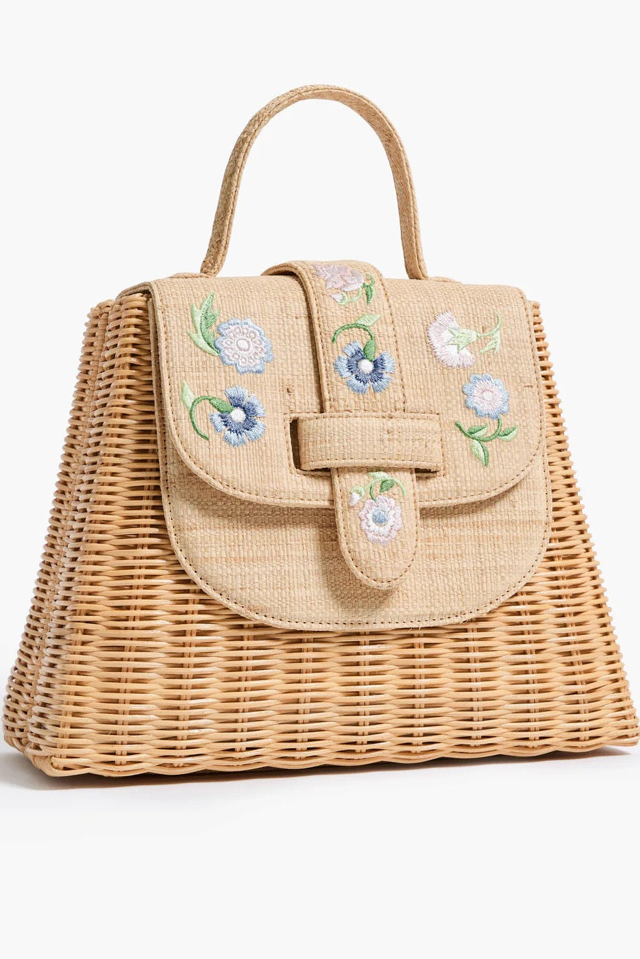THE LADY BAG FLEUR- NATURAL/PASTEL - Handbags - Sassanova
