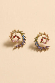 PASCAL CRYSTAL EARRINGS- MULTI