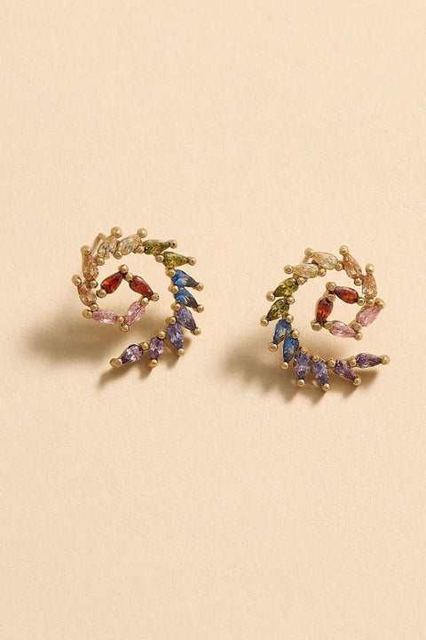 PASCAL CRYSTAL EARRINGS- MULTI