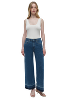 JUDE MID RISE CROP WIDE LEG - sassanova