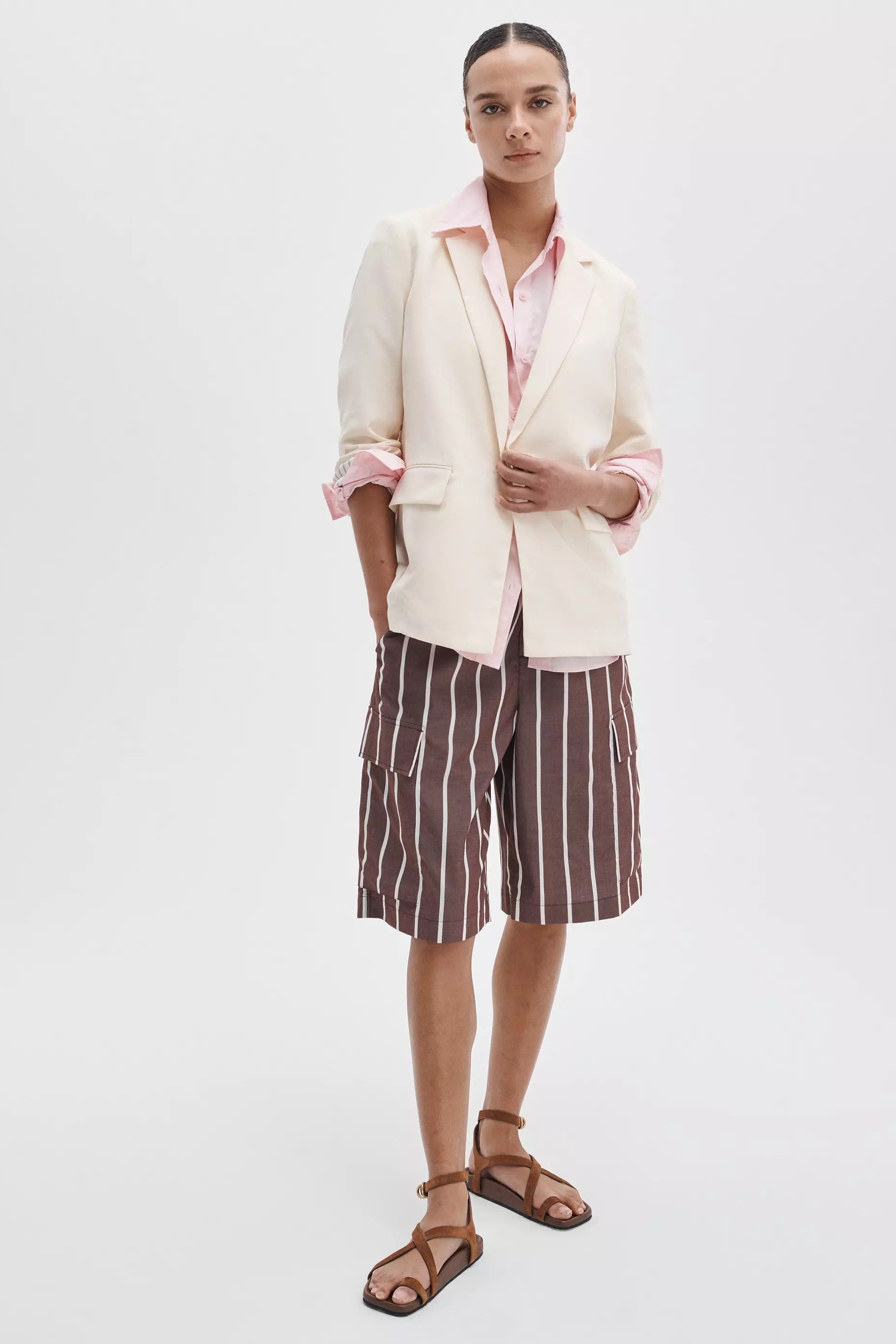 JENNIE LINEN BLAZER - Jackets - Sassanova