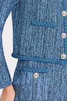 SHAYNE PINSTRIPE KNIT CARDIGAN JACKET - Jackets - Sassanova