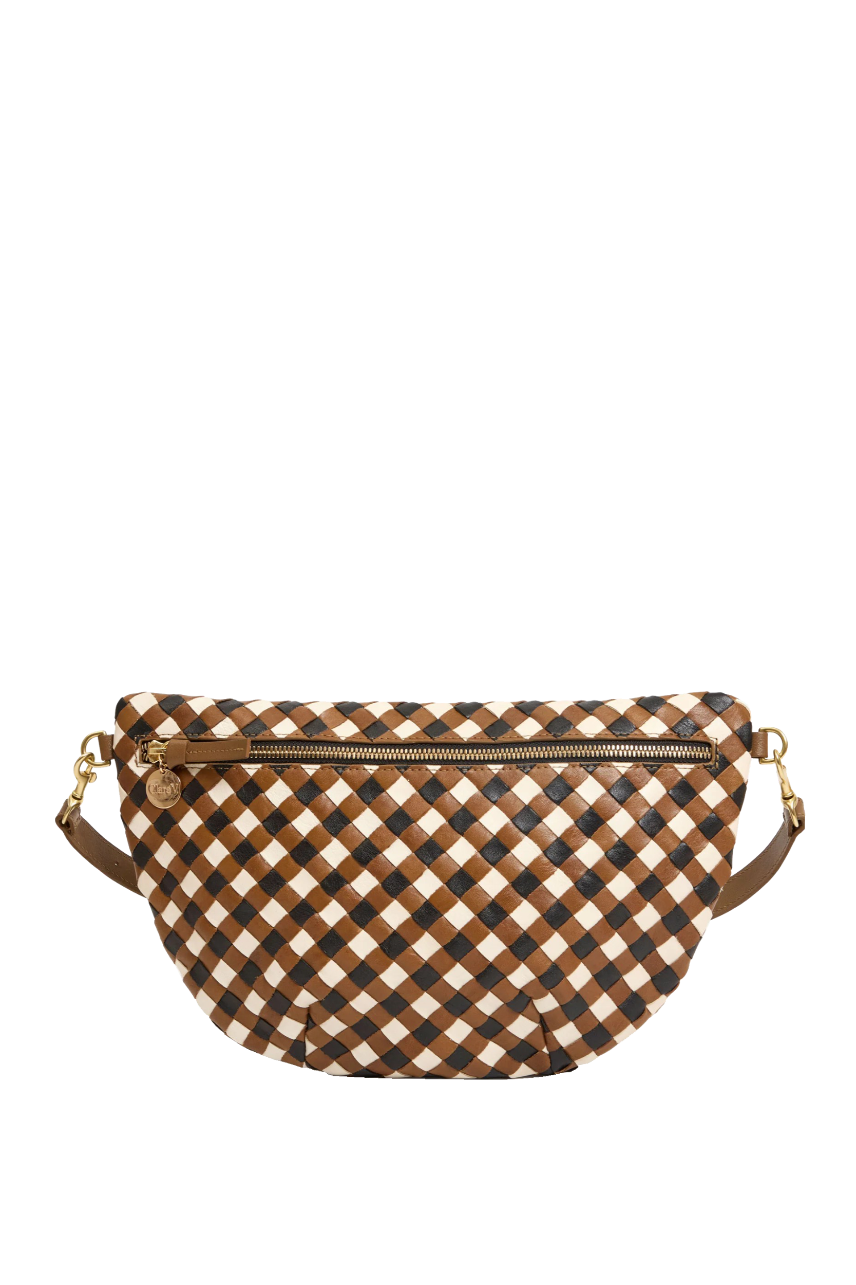 GRANDE FANNY MEDIIUM WOVEN DIAGONAL - Handbags - Sassanova
