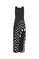SPENCER POLKA DOT COMBO SLVLS RUFFLE DRESS - Dresses - Sassanova